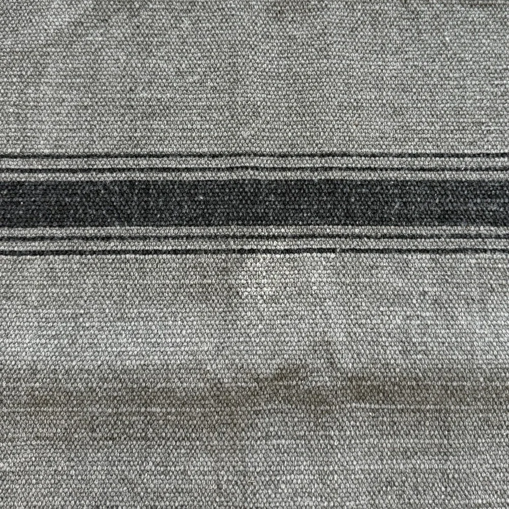Napa Home & Garden Table Runner Gray Stripe‎ 100% Cotton 58x19 Rustic Farmhouse